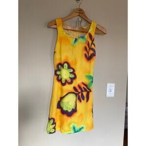 90s vintage Y2K Explosion mini dress size XS colorful psychadelic